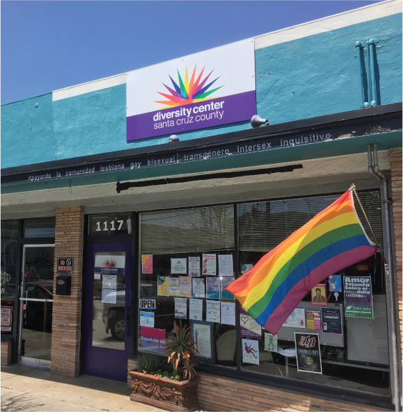 Photograph of the Front of the Diversity Center of Santa Cruz County