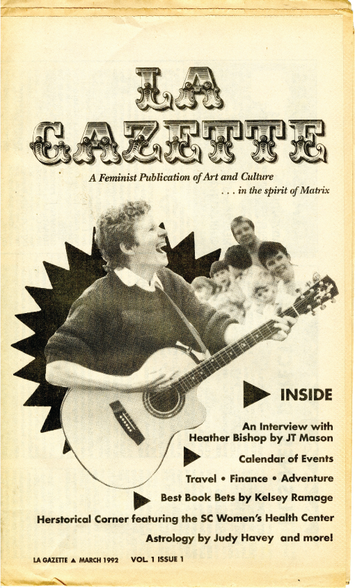 La Gazette feminist publication cover, 1992.