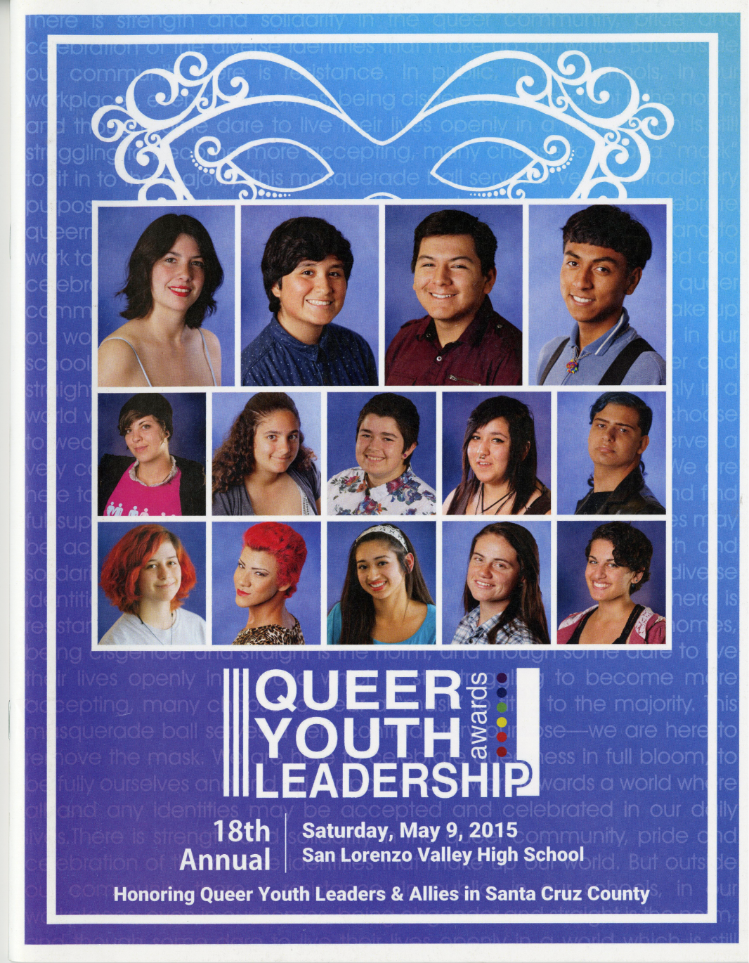 Queer Youth Leadership Awards Poster
